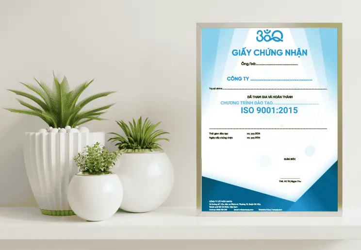 Chứng nhận đào tạo iso 9001